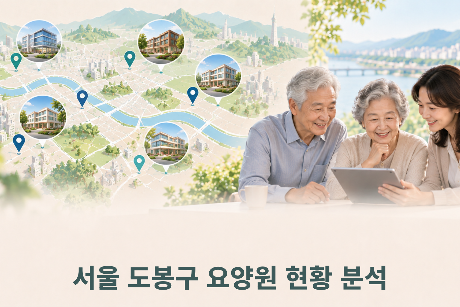 서울 도봉구 요양원 51개소 현황 분석 — 인력·비용·프로그램 데이터