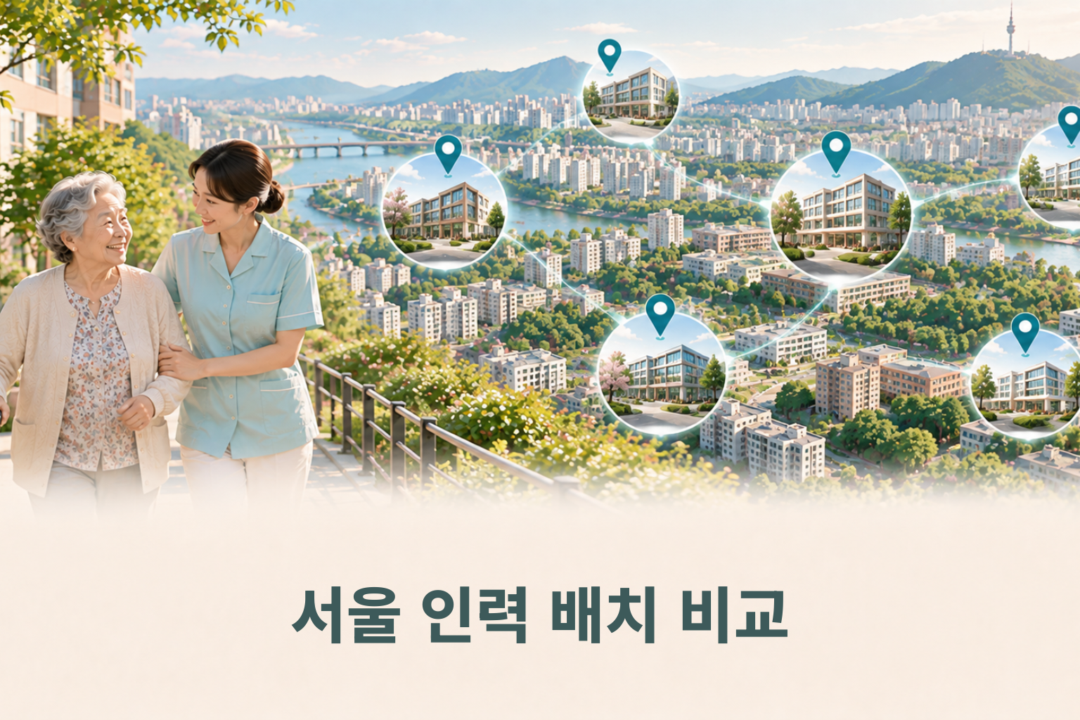 서울 요양원 시군구별 인력 배치 비교 분석