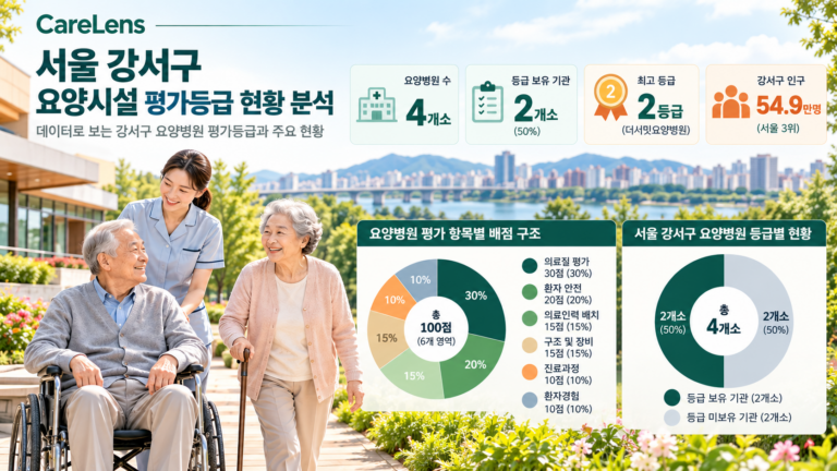 서울 강서구 요양시설 평가등급 현황 분석 요약